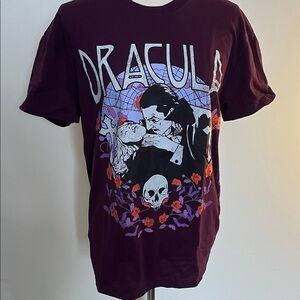 Universal Dracula Graphic Tee - Dark Purple